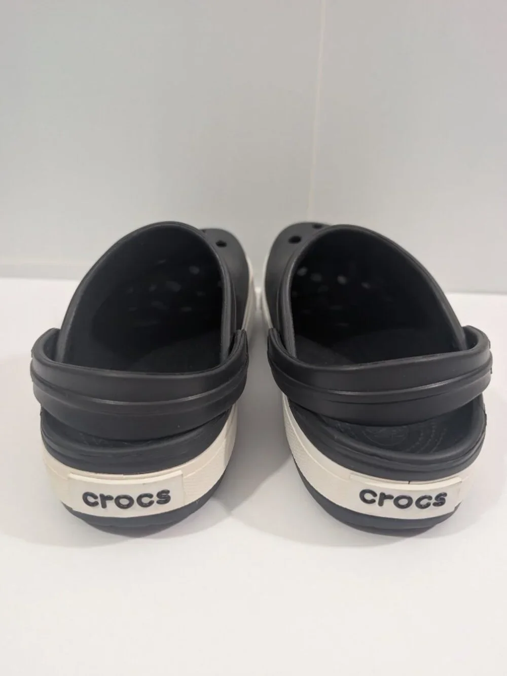 Crocs Kids Crocband Clog Black White Size Youth 3 Kids Slip On Shoes Comfort